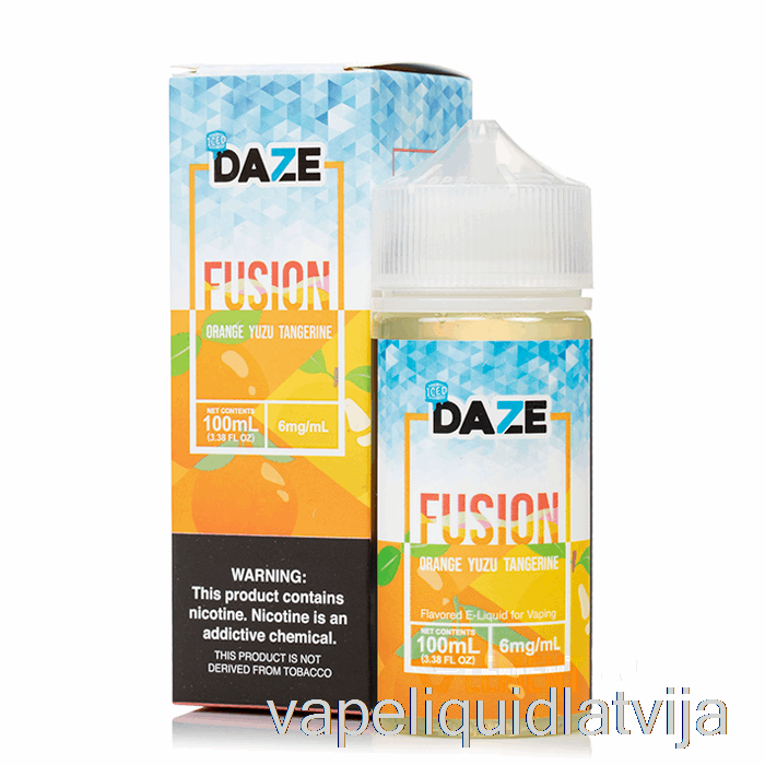 Ledus Apelsīnu Yuzu Mandarīns - 7 Daze Fusion - 100ml 0mg Vape šķidrums